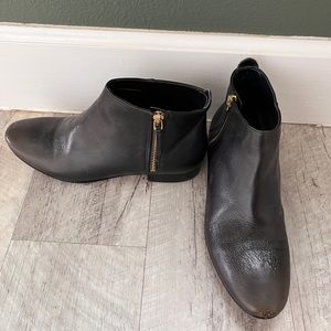 Cole Haan black leather women’s booties. Outside zipper. Size 6.5